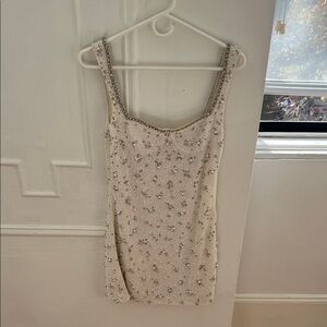 Clio Peppiatt white beaded Mini Dress